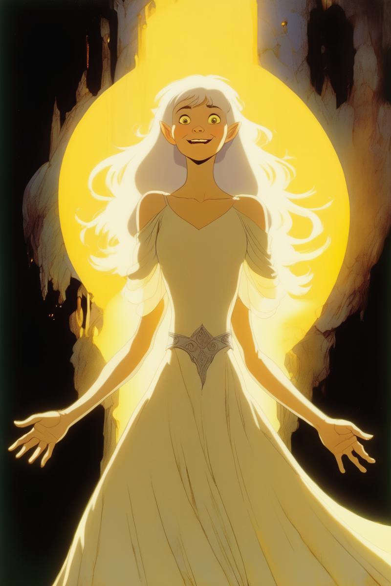 00160-67612178-_lora_Ralph Bakshi Style_1_Ralph Bakshi Style - ralph bakshi animated movie cartoon stills of an elven girl with white hair, sil.png